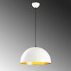 Scandinavian Chandelier, White Metal Body, 40 x 40 cm, Height 116 cm, 90 cm Cable, E27 Socket Max 40W, Elegant & Modern Design for Home Décor, IP20 Rated, Perfect for Living Room & Dining Areas