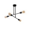 Elegant Black Wall Lamp, Metal Body, 10 x 12 cm, Height 100 cm, E14 Max 40W, IP20 | Glamorous Hotel-Style Lighting for Modern Spaces