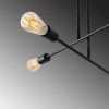 Elegant Black Wall Lamp, Metal Body, 10 x 12 cm, Height 100 cm, E14 Max 40W, IP20 | Glamorous Hotel-Style Lighting for Modern Spaces
