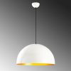 Scandinavian Chandelier, White Metal Body, 50 x 50 cm, Height 121 cm, 90 cm Cable, E27 Socket Max 40W, Elegant & Modern Design for Home Décor, IP20 Rated, Perfect for Living Room & Dining Areas