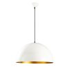 Scandinavian Chandelier, White Metal Body, 50 x 50 cm, Height 121 cm, 90 cm Cable, E27 Socket Max 40W, Elegant & Modern Design for Home Décor, IP20 Rated, Perfect for Living Room & Dining Areas