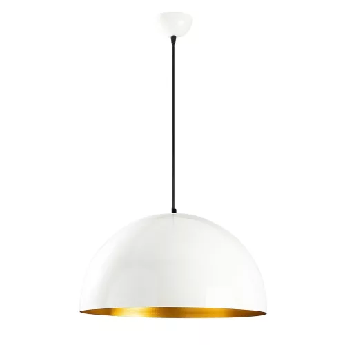 Scandinavian chandelier, white metal body, 50 x 50 cm, height 121 cm, 90 cm cable, E27 socket max 40 W, elegant and modern design for home decoration, IP20 rating, perfect for living room and dining room