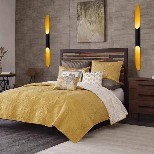 Elegant Black Wall Lamp, Metal Body, 10 x 12 cm, Height 100 cm | E14 Socket, Max 40W | Glamorous Design for Hotel & Modern Spaces, IP20 Rated | Perfect for Stylish Home Decor