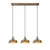 Elegant Vintage Chandelier, Metal Body, 72 x 22 cm, Height: 107 cm | Adjustable Height, 3 x E27 Max 40W | Glam Scandinavian Design, Perfect for Living Room & Dining Spaces, IP20 Rated