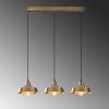 Elegant Vintage Chandelier, Metal Body, 72 x 22 cm, Height: 107 cm | Adjustable Height, 3 x E27 Max 40W | Glam Scandinavian Design, Perfect for Living Room & Dining Spaces, IP20 Rated