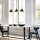Industrial Scandinavian Chandelier, Black Metal Body, 70 x 40 cm, Height: 111 cm, Adjustable, 3 x E27 Max 40W, IP20 | Stylish Lighting for Modern Homes & Offices, Elegant & Functional Design