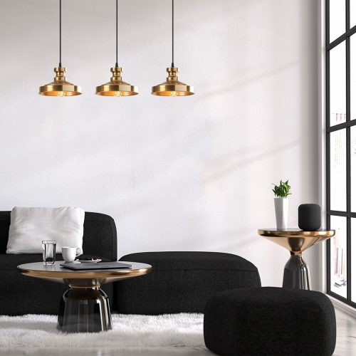 Elegant Vintage Chandelier, Metal Body, 72 x 22 cm, Height: 109 cm | Adjustable Height, 3 x E27 Max 40W | Glam Scandinavian Design, Perfect for Living Room & Dining Spaces, IP20 Rated