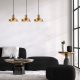 Elegant Vintage Chandelier, Metal Body, 72 x 22 cm, Height: 109 cm | Adjustable Height, 3 x E27 Max 40W | Glam Scandinavian Design, Perfect for Living Room & Dining Spaces, IP20 Rated