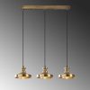 Elegant Vintage Chandelier, Metal Body, 72 x 22 cm, Height: 109 cm | Adjustable Height, 3 x E27 Max 40W | Glam Scandinavian Design, Perfect for Living Room & Dining Spaces, IP20 Rated