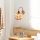 Glamorous Copper Wall Lamp, Iron Body, 23 x 27 cm, Height: 30 cm, E27 Socket (Max 40W), IP20 | Elegant Glass Cap, Perfect for Hotel & Modern Home Decor, Stylish Lighting Solution