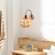 Glamorous Copper Wall Lamp, Iron Body, 23 x 27 cm, Height: 30 cm, E27 Socket (Max 40W), IP20 | Elegant Glass Cap, Perfect for Hotel & Modern Home Decor, Stylish Lighting Solution