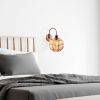 Glamorous Copper Wall Lamp, Iron Body, 23 x 27 cm, Height: 30 cm, E27 Socket (Max 40W), IP20 | Elegant Glass Cap, Perfect for Hotel & Modern Home Decor, Stylish Lighting Solution