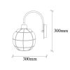 Glamorous Copper Wall Lamp, Iron Body, 23 x 27 cm, Height: 30 cm, E27 Socket (Max 40W), IP20 | Elegant Glass Cap, Perfect for Hotel & Modern Home Decor, Stylish Lighting Solution