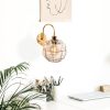 Glamorous Gold Wall Lamp, Metal Body with Glass Cap, 23 x 27 cm, Height 30 cm, E27 Socket (Max 40W), IP20 | Elegant Lighting for Hotel & Modern Home Decor, Stylish & Functional Design