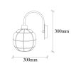 Glamorous Gold Wall Lamp, Metal Body with Glass Cap, 23 x 27 cm, Height 30 cm, E27 Socket (Max 40W), IP20 | Elegant Lighting for Hotel & Modern Home Decor, Stylish & Functional Design
