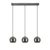 Elegant Scandinavian Chandelier, Platinum Color, 65 x 15 cm, Height: 111 cm | Metal Body, Adjustable Height, 3 x E27 Max 40W | Perfect for Glam Home Décor & Modern Living Spaces