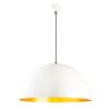 Scandinavian Chandelier, White Metal Body, 60 x 60 cm, Height 126 cm, 90 cm Cable, E27 Socket Max 40W, Elegant & Modern Design for Home Décor, IP20 Rated, Perfect for Living Room & Dining Areas