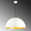 Scandinavian Chandelier, White Metal Body, 60 x 60 cm, Height 126 cm, 90 cm Cable, E27 Socket Max 40W, Elegant & Modern Design for Home Décor, IP20 Rated, Perfect for Living Room & Dining Areas