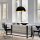 Industrial Scandinavian Chandelier, Black Metal Body, 60 x 60 cm, Height 126 cm, E27 Socket (Max 40W), 90 cm Cable Length, Stylish Lighting for Modern Home & Office Spaces, IP20 Rated