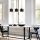 Industrial Scandinavian Chandelier, Black Metal Body, 70 x 20 cm, Height 110 cm, Adjustable, 3 x E27 Max 40W, IP20 | Stylish Lighting for Modern Homes, Perfect for Dining & Living Spaces