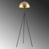 Charming floor lamp, metal housing, 50 x 50 cm, height: 170 cm, cap diameter: 40 cm, E27 Max 40W, 200 cm cable, elegant gold and black design, perfect for modern living rooms and bedrooms, IP20 rating.