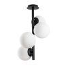 Elegant Black Wall Lamp, Metal Body, 10 x 12 cm, Height 100 cm, E14 Max 40W, IP20 | Glamorous Hotel-Style Lighting for Modern Spaces