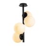 Elegant Black Wall Lamp, Metal Body, 10 x 12 cm, Height 100 cm, E14 Max 40W, IP20 | Glamorous Hotel-Style Lighting for Modern Spaces
