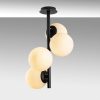 Elegant Black Wall Lamp, Metal Body, 10 x 12 cm, Height 100 cm, E14 Max 40W, IP20 | Glamorous Hotel-Style Lighting for Modern Spaces