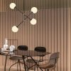 Elegant Black Wall Lamp, Metal Body, 10 x 12 cm, Height 100 cm, E14 Max 40W, IP20 | Glamorous Hotel-Style Lighting for Modern Spaces