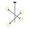 Elegant Black Wall Lamp, Metal Body, 10 x 12 cm, Height 100 cm, E14 Max 40W, IP20 | Glamorous Hotel-Style Lighting for Modern Spaces