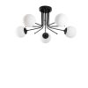Elegant Black Wall Lamp, Metal Body, 10 x 12 cm, Height 100 cm, E14 Max 40W, IP20 | Glamorous Hotel-Style Lighting for Modern Spaces