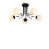 Elegant Black Wall Lamp, Metal Body, 10 x 12 cm, Height 100 cm, E14 Max 40W, IP20 | Glamorous Hotel-Style Lighting for Modern Spaces