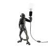 Modern Black Wall Lamp, MDF Body, 60 x 12 x 33 cm, E27 Socket (Max 40W), IP20, Pluggable, Laser-Cut Design, Stylish & Functional Lighting for Any Space