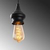 Industrial Wall Lamp, Black & Vintage, 17 x 25 cm, Height 36 cm | Metal Body, E27 Socket Max 40W | Stylish Lighting for Modern Spaces