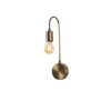 Industrial Wall Lamp, Black & Vintage, 17 x 25 cm, Height 36 cm | Metal Body, E27 Socket Max 40W | Stylish Lighting for Modern Spaces