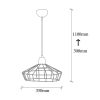 Industrial Wall Lamp, Black & Vintage, 17 x 25 cm, Height 36 cm | Metal Body, E27 Socket Max 40W | Stylish Lighting for Modern Spaces