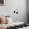 Industrial Wall Lamp, Black & Vintage, 17 x 25 cm, Height 36 cm | Metal Body, E27 Socket Max 40W | Stylish Lighting for Modern Spaces