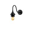Industrial Wall Lamp, Black & Vintage, 17 x 25 cm, Height 36 cm | Metal Body, E27 Socket Max 40W | Stylish Lighting for Modern Spaces