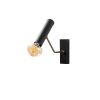 Industrial Wall Lamp, Black & Vintage, 17 x 25 cm, Height 36 cm | Metal Body, E27 Socket Max 40W | Stylish Lighting for Modern Spaces