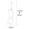 Industrial Wall Lamp, Black & Vintage, 17 x 25 cm, Height 36 cm | Metal Body, E27 Socket Max 40W | Stylish Lighting for Modern Spaces