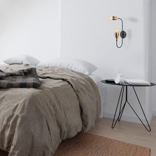 Industrial Wall Lamp, Black & Vintage, 17 x 25 cm, Height 36 cm | Metal Body, E27 Socket Max 40W | Stylish Lighting for Modern Spaces