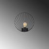 Industrial Wall Lamp, Black & Vintage, 17 x 25 cm, Height 36 cm | Metal Body, E27 Socket Max 40W | Stylish Lighting for Modern Spaces