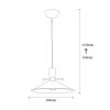 Industrial Wall Lamp, Black & Vintage, 17 x 25 cm, Height 36 cm | Metal Body, E27 Socket Max 40W | Stylish Lighting for Modern Spaces