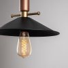 Industrial Wall Lamp, Black & Vintage, 17 x 25 cm, Height 36 cm | Metal Body, E27 Socket Max 40W | Stylish Lighting for Modern Spaces
