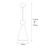 Industrial Wall Lamp, Black & Vintage, 17 x 25 cm, Height 36 cm | Metal Body, E27 Socket Max 40W | Stylish Lighting for Modern Spaces