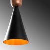 Industrial Wall Lamp, Black & Vintage, 17 x 25 cm, Height 36 cm | Metal Body, E27 Socket Max 40W | Stylish Lighting for Modern Spaces
