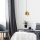 Industrial Wall Lamp, Black & Vintage, 17 x 25 cm, Height 36 cm | Metal Body, E27 Socket Max 40W | Stylish Lighting for Modern Spaces