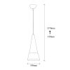 Industrial Wall Lamp, Black & Vintage, 17 x 25 cm, Height 36 cm | Metal Body, E27 Socket Max 40W | Stylish Lighting for Modern Spaces