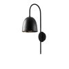Modern Wall Lamp, Black Metal Body, 16 x 24 cm, Height 57 cm, E27 Socket, IP20 | Stylish Scandinavian Design for Home & Office Lighting