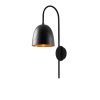 Modern Wall Lamp, Black Metal Body, 16 x 24 cm, Height 57 cm, E27 Socket, IP20 | Stylish Scandinavian Design for Home & Office Lighting